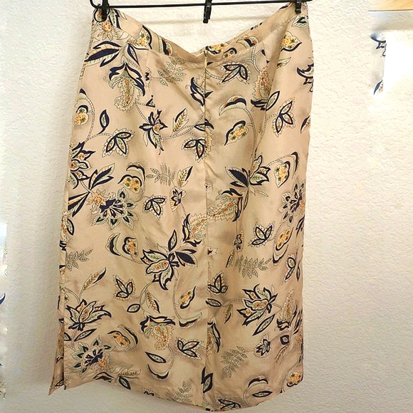 Paisley Silk Midi Pencil Skirt - Picture 8 of 8